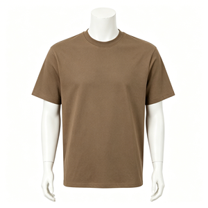 T-shirt da uomo premium a manica corta in cotone 100% da 220GSM, vestibilità ampia, stampata, traspirante, ad asciugatura rapida, antipiega, pesante - Product Image 4