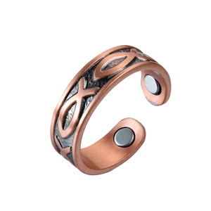 Bague magnétique en cuivre pur, accessoire <span class=keywords><strong>de</strong></span> santé, anneau avec manchette, traitement <span class=keywords><strong>de</strong></span> rhumatisme, 1 pièce, 99.5% - Product Image 1
