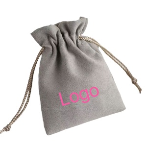 Colorful Microfiber Suede Drawstring Pouches Small <b>Cloth</b> <b>Bags</b> for Packaging Jewelry Microfiber Storage Container - Product Image 1