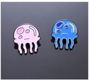 Wholesale Designer <b>Hat</b> Collar Clothes Lapel Cute Cartoon Jellyfish Supplier Manufacturer Custom Hard Soft Enamel <b>Pins</b> - Product Image 5