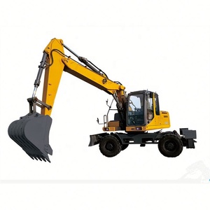 Machine d'excavatrice à roues chinoise XE150WD avec moteur Yanmar Garantie 1 an Les composants de base comprennent une voie en caoutchouc de pompe à vendre - Product Image 4