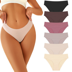Culottes de sport triangulaires respirantes sans coutures taille basse pour femmes européennes et américaines - Sensation de peau nue, culottes invisibles taille basse - Product Image 2