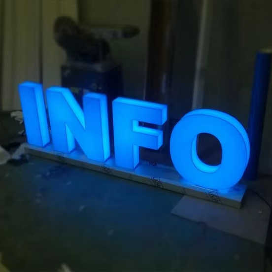 Shining 3D Luminous Acrylic Sign Full Lit Acrylic Letters Front and ...