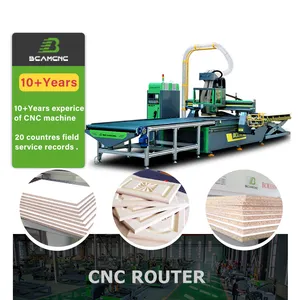 3 Axis 1325 Atc Cnc Router Kayu 8X4 Auto Alat Changer Woodworking Cutting Slotting Mesin