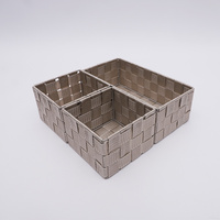 Paniers en paille tissés en Nylon, 13 pièces, sac de rangement de décoration de maison, sangle en pp, panier à cadeau