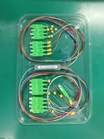 Divisores de Fibra Óptica PLC de Tubo de Acero Mini, 1x 2 4 8 16 32 Conectores SC/APC, Cable de 0.9mm, Divisores FTTH para Redes 3G/5G