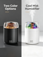 Humidificateur USB Électrique Écologique à Faible Consommation OEM, Diffuseur d'Arômes Créatif Effet Boule de Feu avec Éclairage LED
