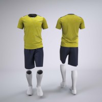 Camiseta de fútbol transpirable de secado rápido personalizada con sublimación térmica, uniformes de fútbol