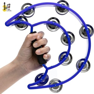 <span class=keywords><strong>Tambourin</strong></span> en plastique à double rangée, grelots métalliques, instrument de musique en plastique, cloche à main <span class=keywords><strong>demi</strong></span>-<span class=keywords><strong>lune</strong></span> pour adultes, enfants, KTV, prix - Product Image 6