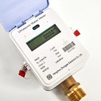 Compteurs d'eau à ultrasons LoRaWan/LoRa, protection IP68, précision de classe B, DN15-DN40, vanne intégrée, communication sans fil, débitmètre