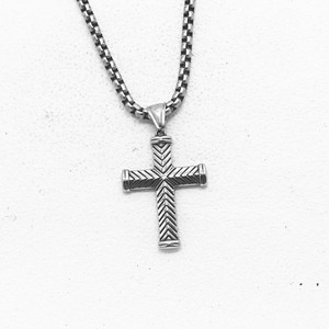Stainless Steel <b>Cross</b> Pendant Necklace Unisex Fashion Jewelry For Men Women Gothic Style <b>Chain</b> Necklace With <b>Cross</b> Charm - Product Image 1