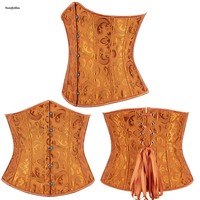 Corset Vintage Écologique à Fermeture Frontale, Serre-taille, Gaine Amincissante, Ceinture de Maintien pour Femme, Taille Plus