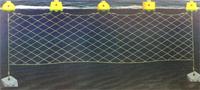 Bouée de signalisation solaire flottante ZHANHONG pour barrière marine, lumière clignotante haute intensité, visibilité 1000M, en plastique flottant