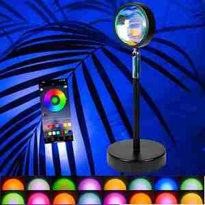 <span class=keywords><strong>Projecteur</strong></span> Lampe Coucher <span class=keywords><strong>de</strong></span> Soleil pour Décoration <span class=keywords><strong>de</strong></span> Chambre, Lumière du Soleil à Couleurs Infinies, Éclairage d'Ambiance, Lever <span class=keywords><strong>de</strong></span> Soleil 360° ° Projection <span class=keywords><strong>LED</strong></span> rotative pour TikTok - Product Image 1