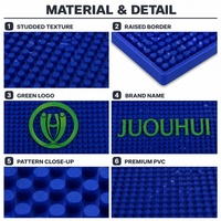 Tapis de bar en PVC souple conçu sur mesure de vente chaude 100 pièces quantité minimale de commande sous-verre de boisson en caoutchouc écologique pour le vin et le Cocktail