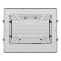 PC industriel à écran tactile résistif sans ventilateur de 17,0 pouces, verre trempé, double LAN, port HD, pour transport intelligent