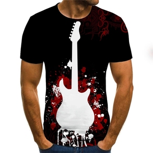 Free Shipping Men Women <strong>Music</strong> <strong>Note</strong> Guitar 3D Printing T <strong>Shirt</strong> Short Sleeve <strong>Music</strong> 3D Printing T <strong>Shirts</strong> - Product Image 6