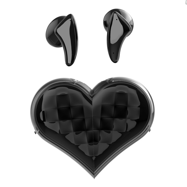 2025 Valentine's Gift Deformable Heart-Shaped Wireless Earphone Headset High Sound Quality Earbuds for Sports LED Battery JL