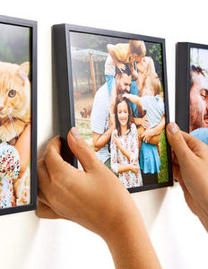 20x20CM(8x8 pulgadas) logotipo personalizado felicidad regalo foto marco Mixtiles pared pegajoso Restickable marcos de fotos - Product Image 1