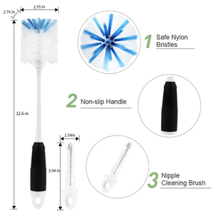 Premium <strong>Bottle</strong> Cleaning <strong>Brush</strong> Set Long Handle Water <strong>Brush</strong> Kit for Straw &amp; Narrow <strong>Bottles</strong> High Quality Cleaning <strong>Brushes</strong> - Product Image 2