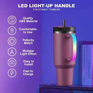 Asa con Luz LED de 6 Colores para Vaso Stanley de 40oz/30oz, Novedad 2025, Vaso Stanley con Asa LED - Product Image 3