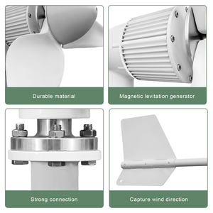 Générateur éolien à axe horizontal Smaraad M6 2KW 5KW pour usage domestique 24V 48V 96V Entrepôt UE M6 Smaraad M6 2KW Générateur éolien Renouvelable - Product Image 1