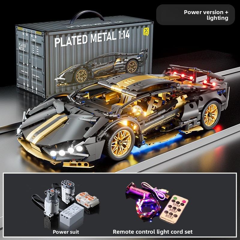 4 # Éclairage télécommandé + Dual-Mode Dynamique Noir Or