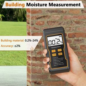 Proveedor de fábrica Materiales de construcción Probador de contenido de humedad Detector de humedad de papel con medidor de humedad de pared LCD grande - Product Image 4