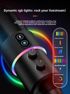 Microphone à condensateur Ke Mark Comica Xiang Ting U2 pour diffusion en direct et enregistrement, compatible USB pour téléphone portable et ordinateur de bureau - Product Image 4