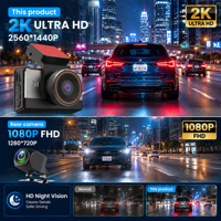 Nouveau Wifi Gps 2K Dash Camera 4g Carte Sim Voiture Dvr Voiture Boîte Noire Avant et Arrière Double Objectif Wifi Gps 2k Dashcam 4g 2k Dash Cam