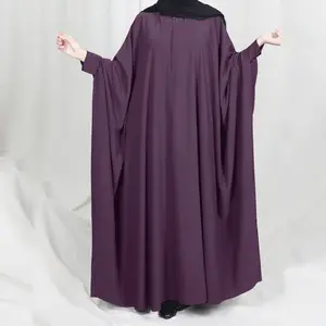 15 plain Colors Bat sleeve free size Women Prayer clothed Nida Jilbab Abaya Muslim Dress Islamic clothing