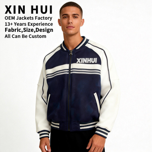 Chaqueta Bomber de Invierno Personalizable para Hombre, de Alta Calidad, Cuello Alto, Corte Ajustado, Ecológica, Impermeable, Resistente al Viento, Gruesa, OEM/ODM - Product Image 2