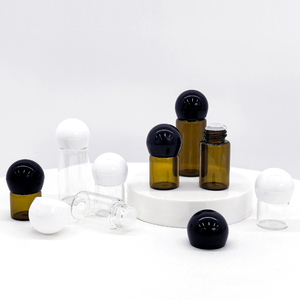 Penjualan langsung pabrik 1ml 2ml 3ml 5ml botol minyak esensial Mini botol percobaan cokelat kosong botol sampel paket uji coba Serum - Product Image 4