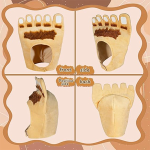 Nouveau Chapeau de Bigfoot au Design Créatif Personnalisable, Costume de Monstre Sasquatch, Cadeaux Drôles et Bizarres pour Halloween et Fêtes Cosplay - Product Image 4