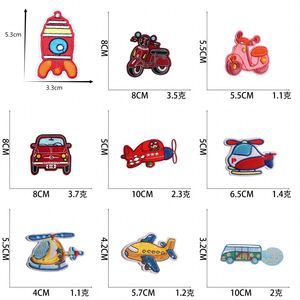 Iron on Embroidered Cartoon Vehicle Motorbike Rooter Car Patches for Kids - Product Image 2