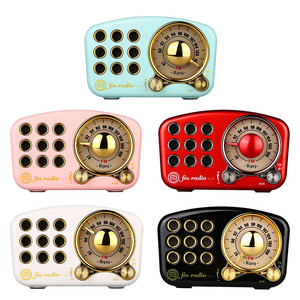 R919 Receptor de radio retro clásico portátil Mini madera FM SD MP3 Radio estéreo <span class=keywords><strong>Bluetooth</strong></span> altavoz AUX USB recargable radio - Product Image 2