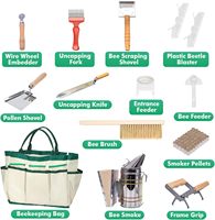 Kit d'apiculture 31 pièces Pomelo – État neuf – Combinaison d'apiculteur, stylo de marquage d'abeilles, enfumoir, cadre de ruche en polyester