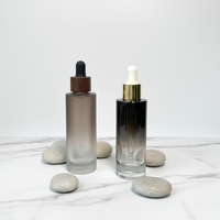 Flacon en verre à épaule plate haute performance pour huiles essentielles et parfums, idéal pour l'emballage cosmétique