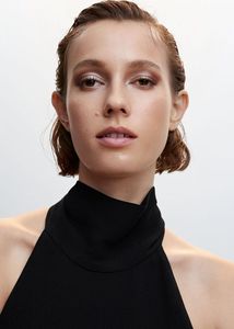 Simple moda Oficina estilo azul marino <span class=keywords><strong>Culotte</strong></span> suelta pierna ancha una pieza Casual señoras mujeres mono - Product Image 5