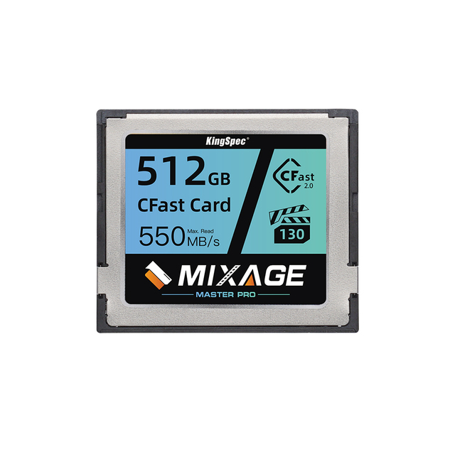 KingSpec Hot Product 3D TLC NAND 512GB Memory Card Cfast for 8K Video