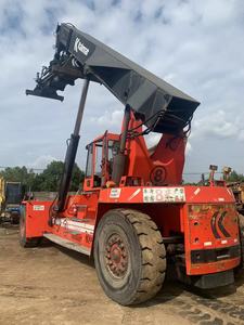 Kullanılan <span class=keywords><strong>Kalmar</strong></span> <span class=keywords><strong>Forklift</strong></span> istifleyici ulaşmak 45ton yükseltmek 5m yan vardiya 3 direk Fork Lift dizel iyi durumda sıcak satış için - Product Image 2