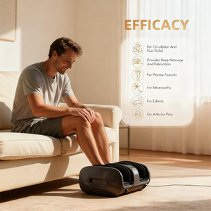 Masajeador de Pies y Piernas TODO <span class=keywords><strong>Fashion</strong></span> con Compresión de Aire Shiatsu y Calor, Alivia el Dolor por Neuropatía, Máquina de Terapia Eléctrica para Pies - Product Image 5