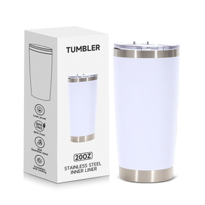 Taza térmica clásica Regalo Precio de compra a granel Impresión personalizada Acero inoxidable 18 8 Taza de viaje aislada de 20 oz con tapa deslizante sin BPA - Product Image 1