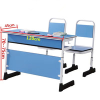 Chaises et tables d'école primaire de qualité supérieure, écologiques, confortables, durables, réglables en hauteur, ignifuges, en MDF, ensemble de bureau d'étude moderne