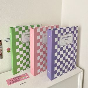 Checkerboard A5 6 Album ảnh Macaron lá rời Sao đuổi theo vỏ cứng Ba inch thần tượng bộ sưu tập Album ảnh - Product Image 2