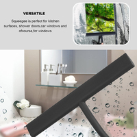 Masthome nouveau Design noir Silicone poignée voiture verre grattoir TPR vitres nettoyage raclette essuie-glace nettoyeur de vitres