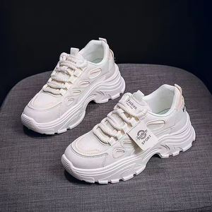 Primavera nueva edición coreana <span class=keywords><strong>Instagram</strong></span> papá zapatos versátiles suela gruesa zapatos deportivos para mujeres estudiantes zapatos casuales para mujeres - Product Image 2