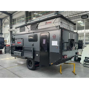<span class=keywords><strong>Caravane</strong></span> <span class=keywords><strong>hybride</strong></span> aérodynamique légère à profil bas <span class=keywords><strong>avec</strong></span> toit relevable tout-terrain pour un remorquage facile, prête à être expédiée - Product Image 3