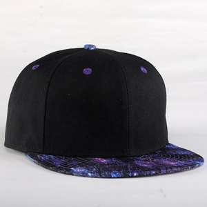 Fleur de mode Ciel Étoilé chapeaux et casquettes hommes Casquettes Snapback à bord Plat - Product Image 3