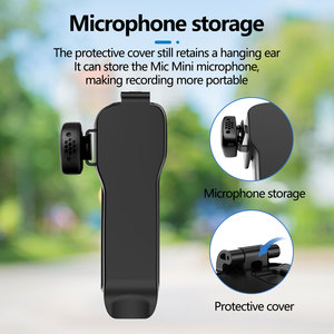 <span class=keywords><strong>Protector</strong></span> de Pantalla Integrado de Una Pieza con Lente de Gimbal OK01 con Micrófono, Gancho para la Oreja y Orificio para Cordón - Product Image 4